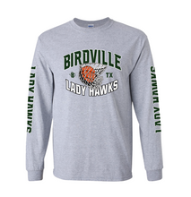 Load image into Gallery viewer, Lady Ballers Unisex LS Tee in Grey Htr