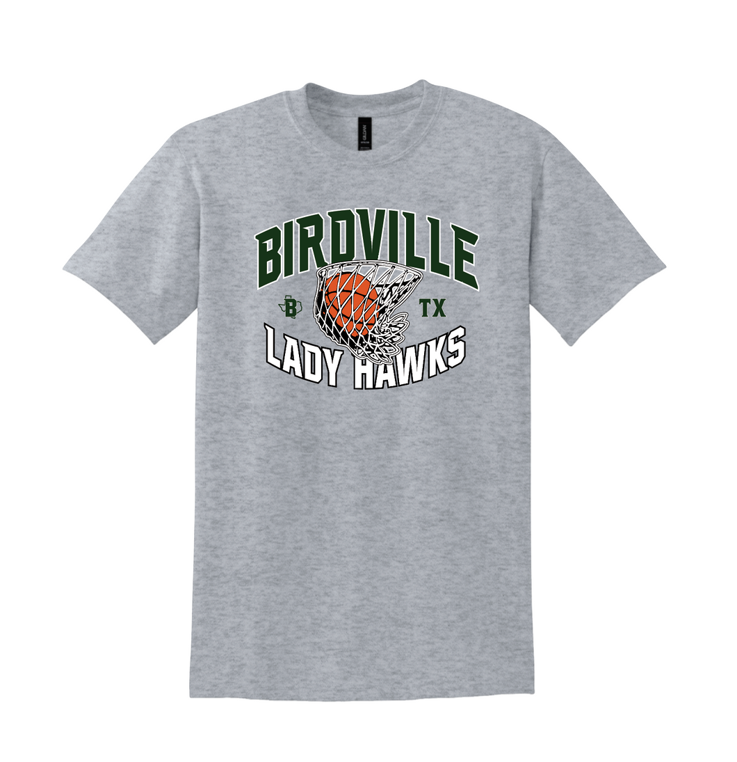 Lady Ballers SS Tee in Grey Htr