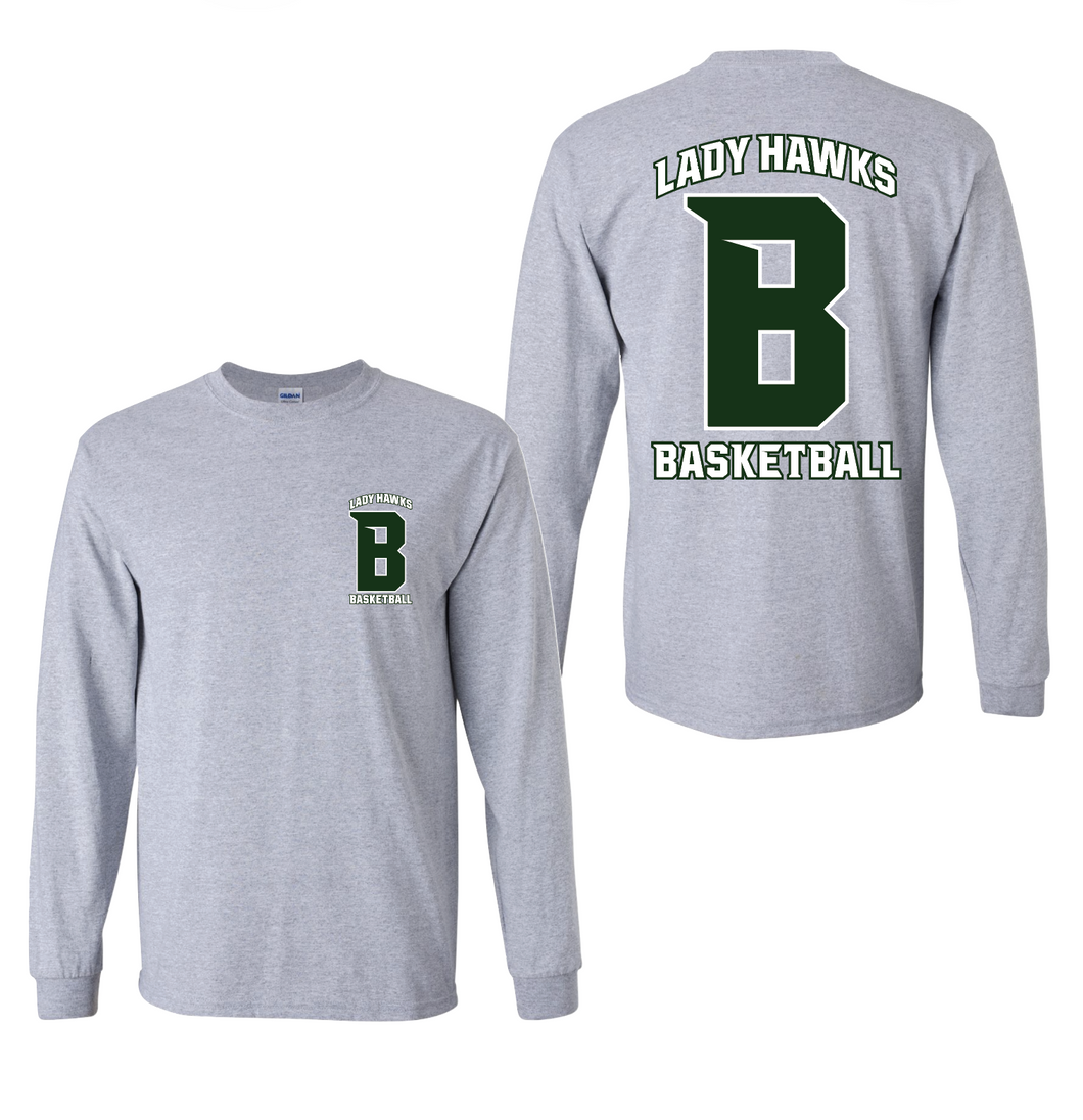 Represent Unisex LS Tee in Grey Htr