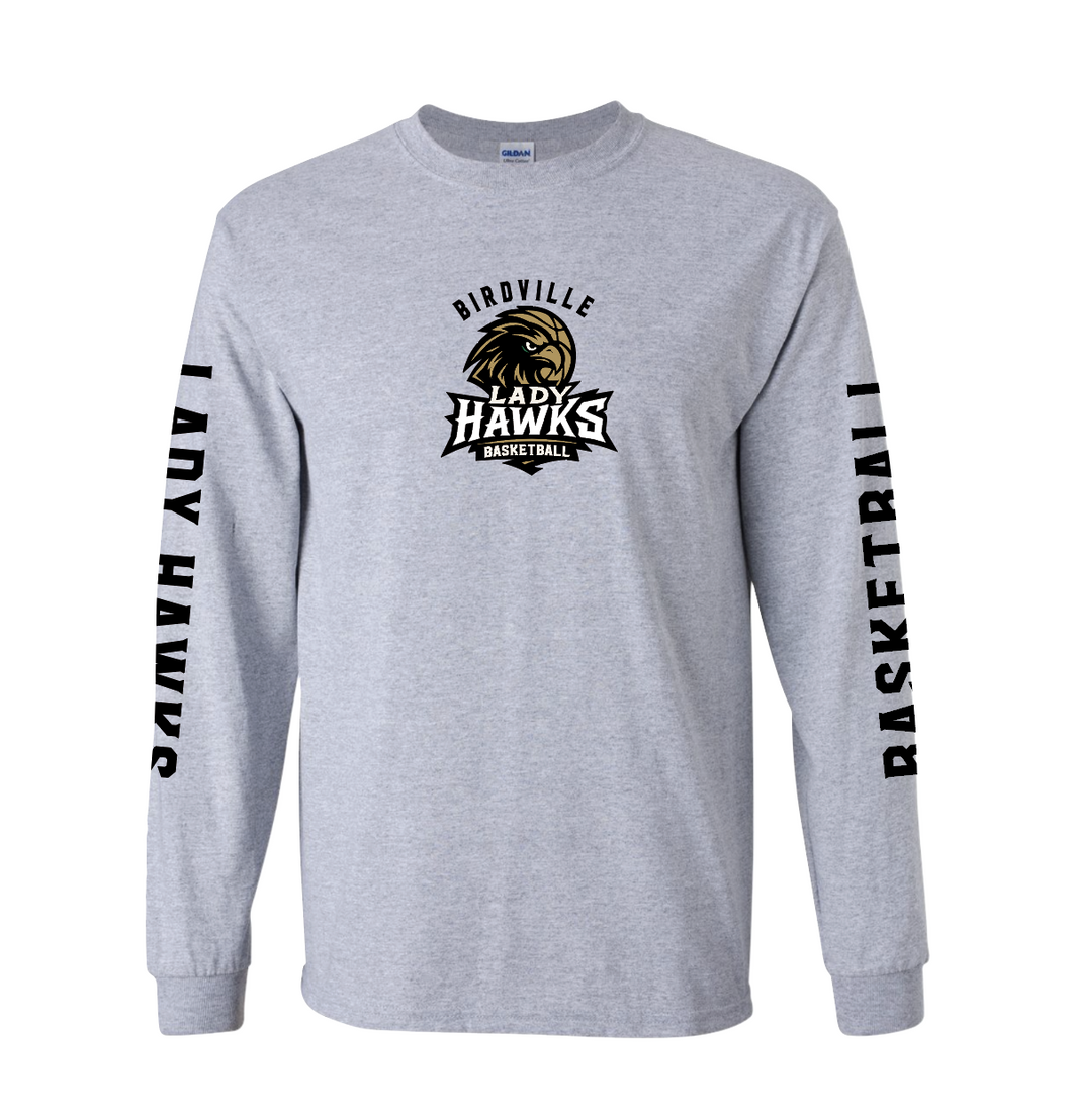 Aerie Unisex LS Tee in Grey Htr