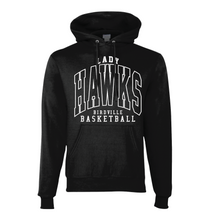 Load image into Gallery viewer, Hawkeye PO Hoodie in Black by Champion
